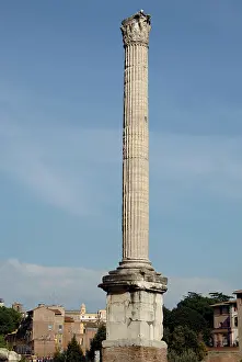 Dedicated: Column of Phocas. Roman Forum. Italy