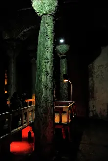 Justinian: Column of Tears. Basilica Cistern. 6th century. Istanbul. Tu