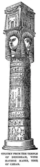 Denderah: Column - temple - Denderah - architecture