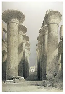 Columned: COLUMNS AT KARNAK 1846