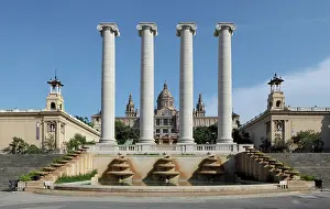Puig: The Four Columns, Montjuic, Barcelona, Spain
