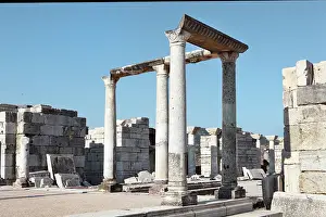 Pediments: Columns with pediments from the Basilica of St