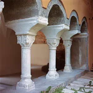1469: Columns in a Romanesque cloister