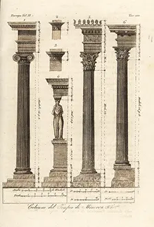 Monumento: Columns from the Temple of Minerva, Athens