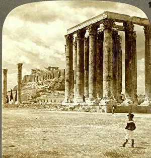 Stereo: Columns of the Temple of Olympian Zeus, Athens