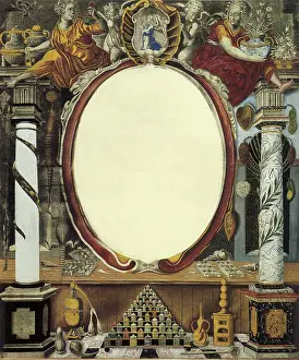 Herbs: Two Columns, White Oval