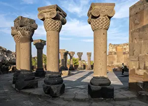 Builder: Columns, Zvarnots Cathedral, Monastery of Etchmiadzin, Vagharshapat, Armenia