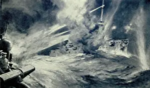 Lcgr1303: Combat of SMS Nassau and HMS Spitfire in the Battle