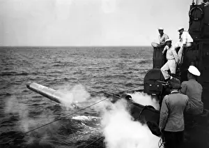 Fired: Combat training aboard a ship of the Kriegsmarine, 1935