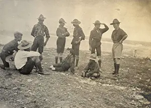 Barbados: Combermere Scout Troop (1st Barbados) having a rest
