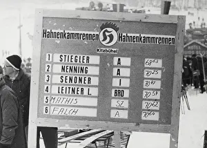 Scoreboard: Combination race Kitzbuhel 1963
