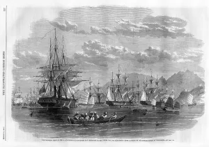 Kowloon: Combined fleet in China, 1860