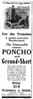 Poncho: Combined poncho and ground-sheet, WW1