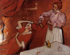 Comb: Combing The Hair, by Degas