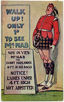 Mcnab: Come see the Giant Highlander, but no short women allowed!