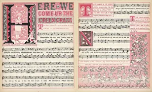 Wont: Here we come up the green grass, words and music