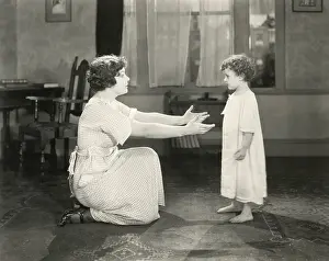 Stubborn: Come to mommy -