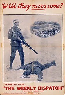 Heroism: Will They Never Come? World War One poster