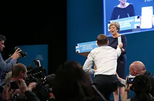Allstar Picture Library Ltd.: Comedian Lee Nelson Interrupts Prime Ministers Speech