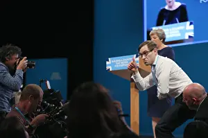 Allstar Picture Library Ltd.: Comedian Lee Nelson Interrupts Prime Ministers Speech