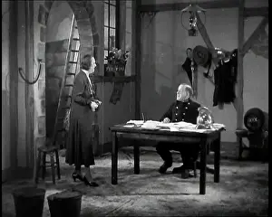 Wilton: Comedian Robb Wilton On Set Playing a Fire