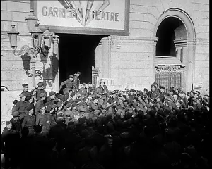 Entertaining: Comedian Tommy Trinder Entertaining Allied Troops