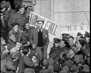 Entertaining: Comedian Tommy Trinder Entertaining Allied Troops