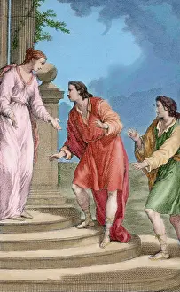 Titus: Comedies by Titus Maccius Plautus. Engraving. Paris, 1759. C
