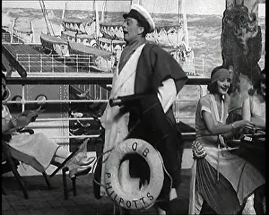 Layers: Comedy Actor Leslie Henson on the Deck of a