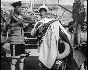Layers: Comedy Actor Leslie Henson on the Deck of a