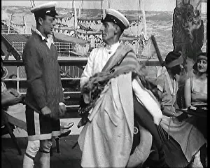 Layers: Comedy Actor Leslie Henson on the Deck of a