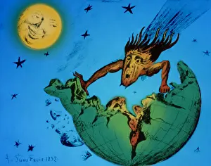 Colliding: Comet Colliding With Earth, 1857
