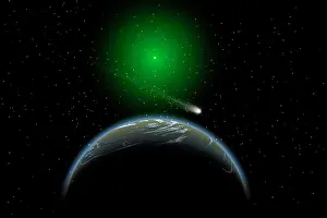 Comet: A comet passing a distant alien world