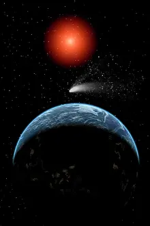 Sun Like: A comet passing the Earth on its return journey from around