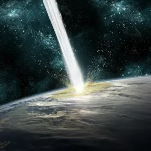 Hitting: A comet strikes Earth
