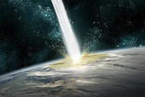Hitting: A comet strikes Earth