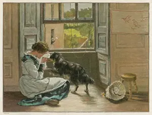 Sympathy: COMFORTED BY DOG
