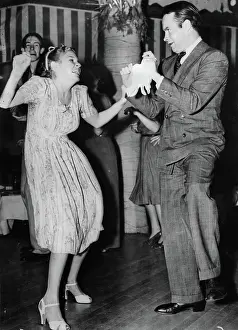 Jitterbug: Comic actress Martha Raye and comedian