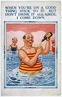 You Re: Comic Card - Drinks in Sea