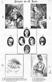 Genius: Comic Carte de Visite portraits - Persons we all Know