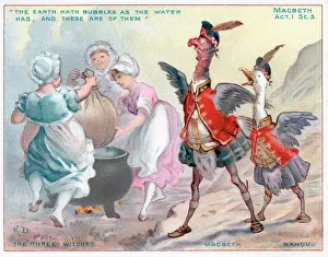 Hath: Comic Christmas card, scene from Macbeth