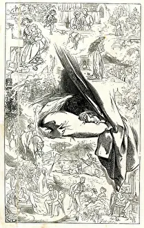 Pillow: Comic illustration, In Dreamland