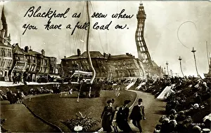 Captioned: Comic Photograph, Blackpool, Lancashire