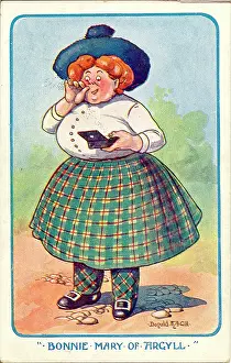 Scotswomen: Comic postcard, Bonnie Mary of Argyll
