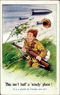 The Donald Mcgill Archive Collection: Comic postcard, British soldier on Western Front, WW1