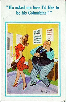 Concubine: Comic postcard, Casting for the grand panto