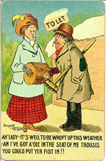 Patched: Comic postcard, Cold weather conversation