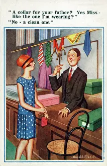 Starch: Comic Postcard - Dirty Collar - Donald McGill