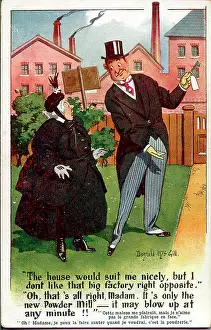 The Donald Mcgill Archive Collection: Comic postcard, estate agent and elderly woman