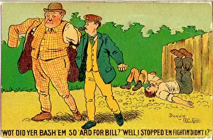 Bash: Comic postcard, Fight the good fight!